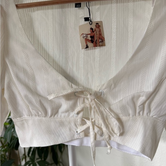 Boho puff sleeve crop top - Picture 11 of 13